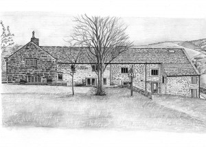 Pencil Drawing of a House