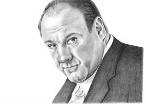 Pencil Portrait of James Gandolfini