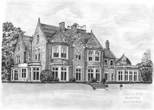 Pencil Drawing of Pendrell Hall