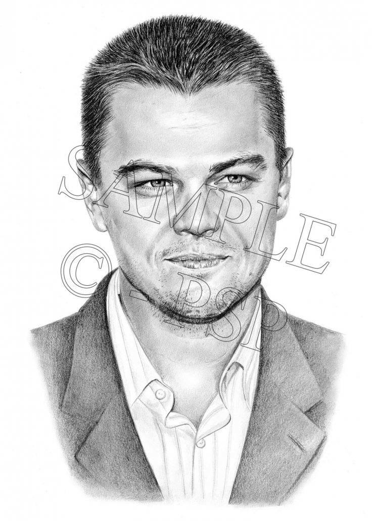 Pencil Portrait of Leonardo DiCaprio